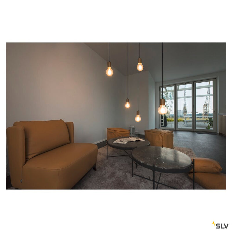 CEILING PLATE FITU triple ceiling plate, round, black, incl. strain-relief