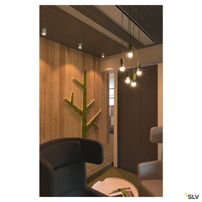 CEILING PLATE FITU 5-way ceiling plate, round, black, incl. strain-relief