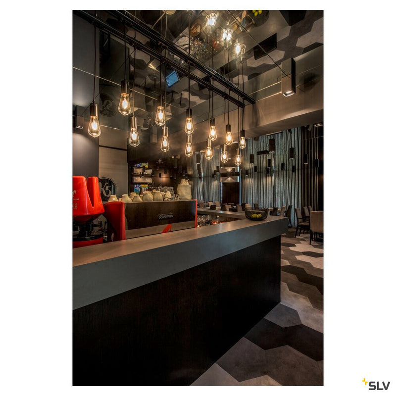 PLASTRA, ceiling light, QPAR51, square, white plaster, max. 35 W