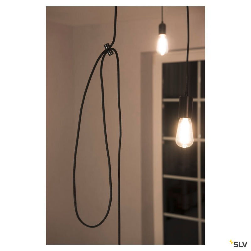 Ceiling hook, for FITU pendant, black, cable terminal