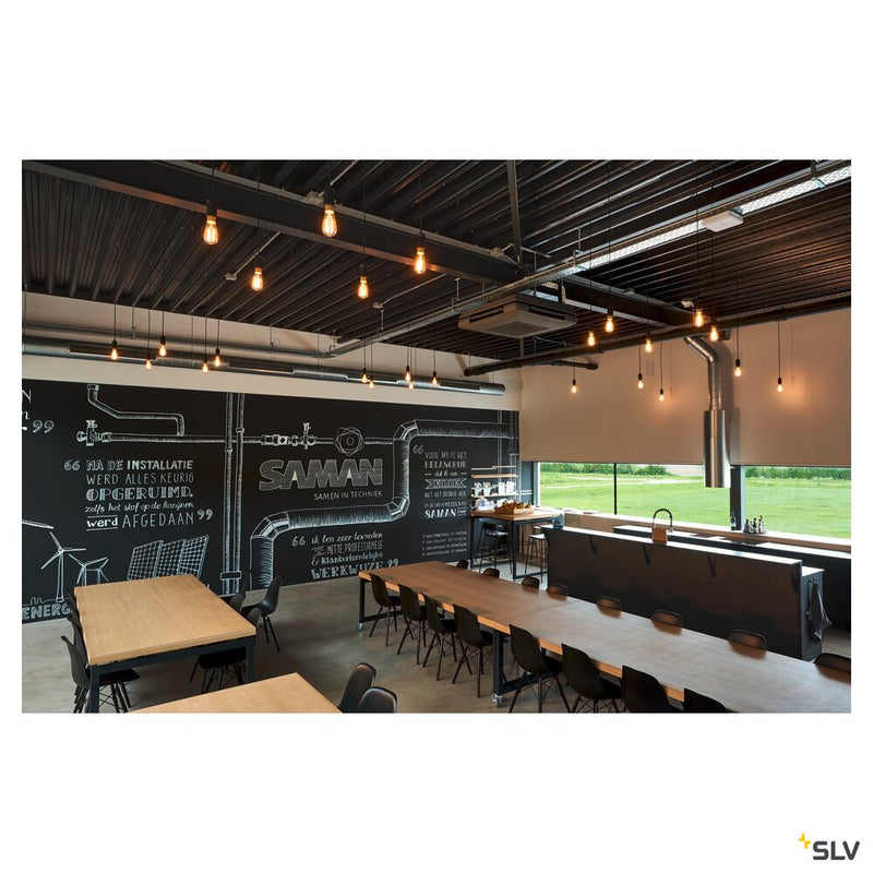 FITU, pendant, A60, round, black, 5m cable with open cable end, max. 60W