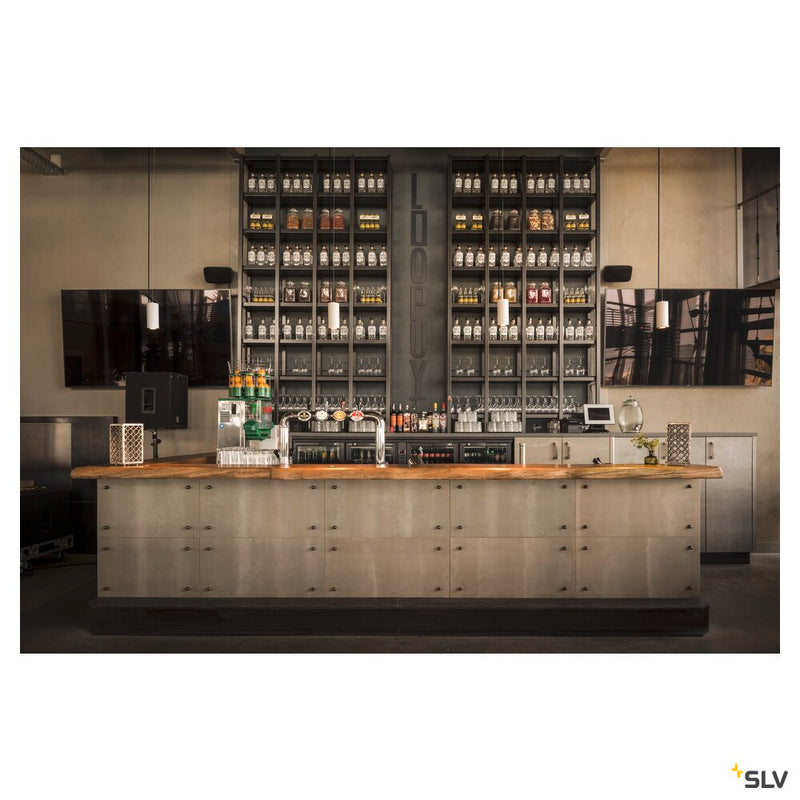 SUPROS 78, pendant, LED, 3000K, round, white, 60° lens, 9W