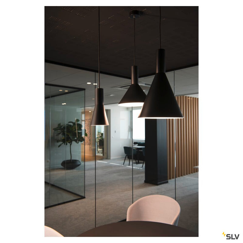 PHELIA, pendant, TC-(D,H,T,Q)SE, black, diameter/H 27.5/32 cm, max. 23W