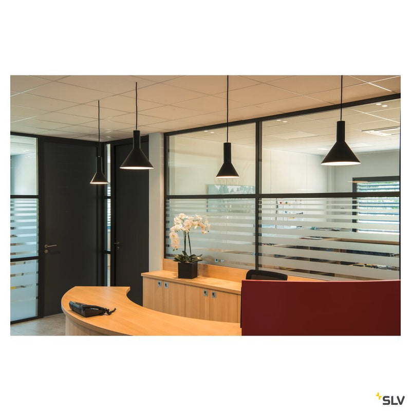 PHELIA, pendant, TC-(D,H,T,Q)SE, black, diameter/H 27.5/32 cm, max. 23W