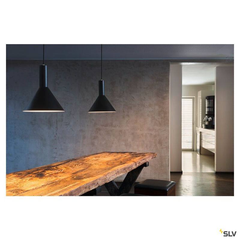 PHELIA, pendant, TC-(D,H,T,Q)SE, black, diameter/H 27.5/32 cm, max. 23W