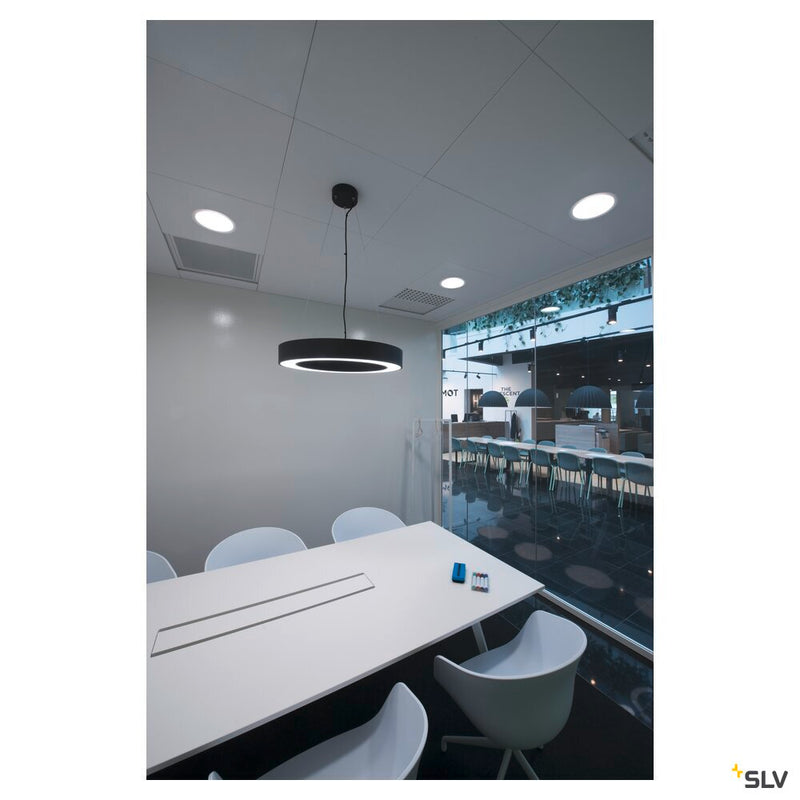 MEDO RING, pendant, LED, black, Ø 60 cm, incl. LED driver