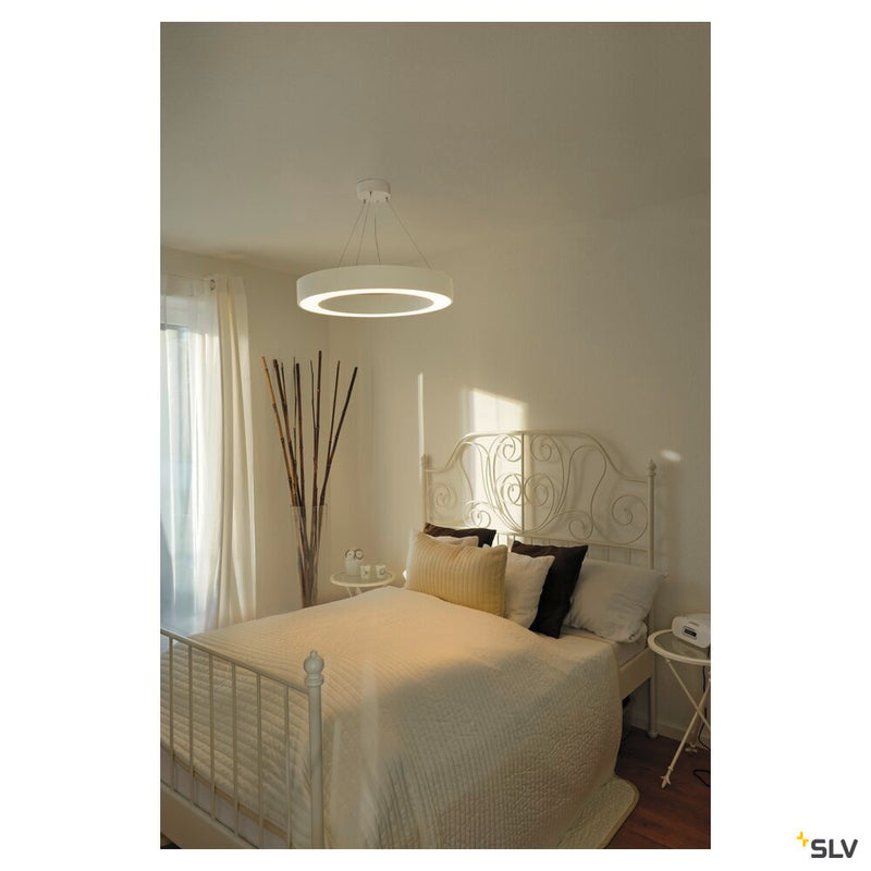 MEDO RING 60 pendant, LED, white, Ø 60 cm, incl. LED driver