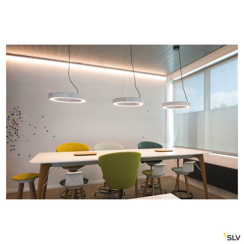 MEDO RING 60 pendant, LED, white, Ø 60 cm, incl. LED driver