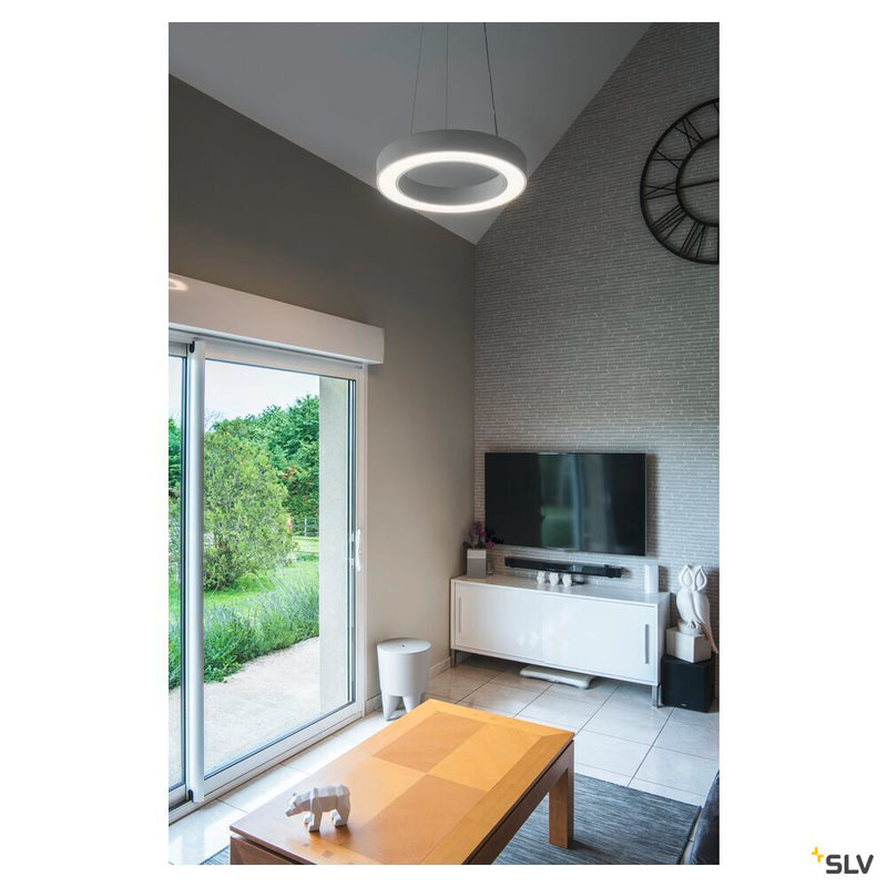 MEDO RING 60 pendant, LED, white, Ø 60 cm, incl. LED driver