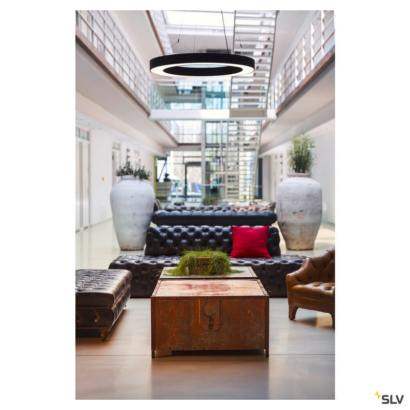 MEDO RING 90 pendant, LED, black, Ø 90 cm, incl. LED driver