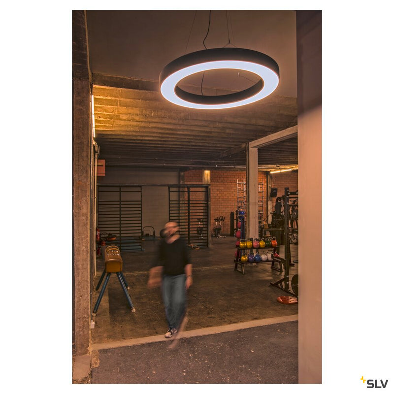 MEDO RING 90 pendant, LED, black, Ø 90 cm, incl. LED driver