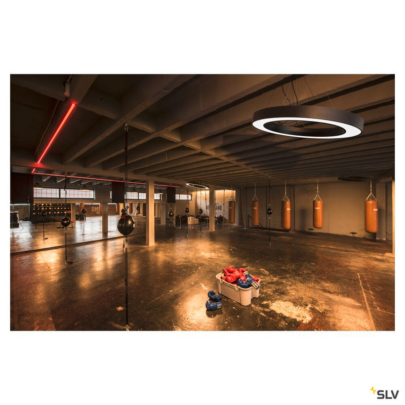 MEDO RING 90 pendant, LED, black, Ø 90 cm, incl. LED driver