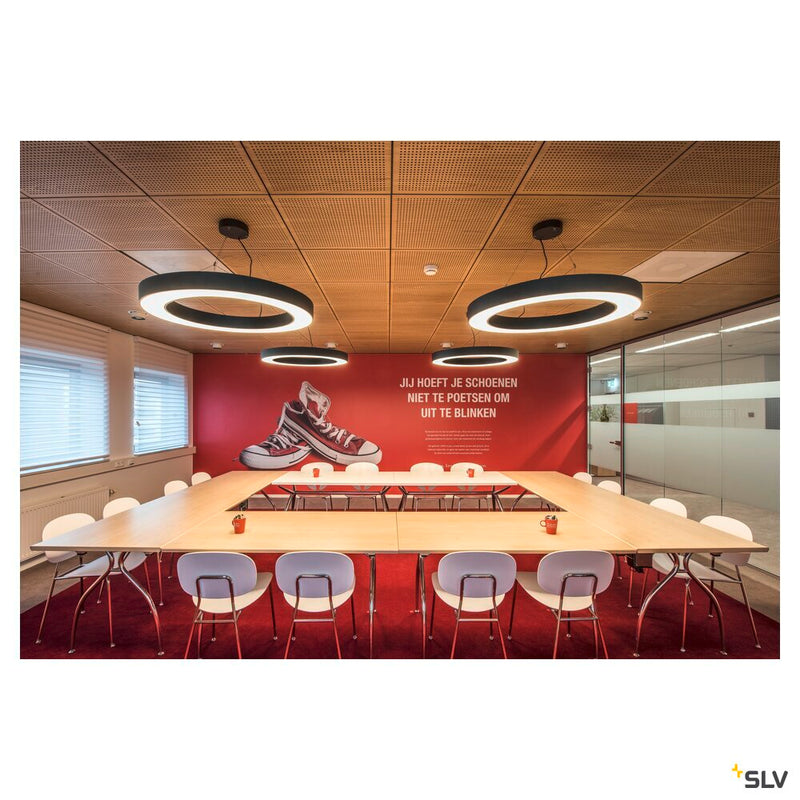 MEDO RING 90 pendant, LED, black, Ø 90 cm, incl. LED driver