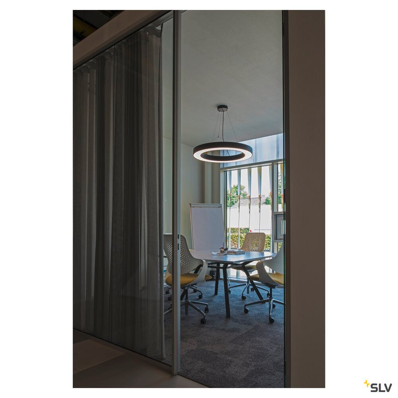MEDO RING 90 pendant, LED, black, Ø 90 cm, incl. LED driver