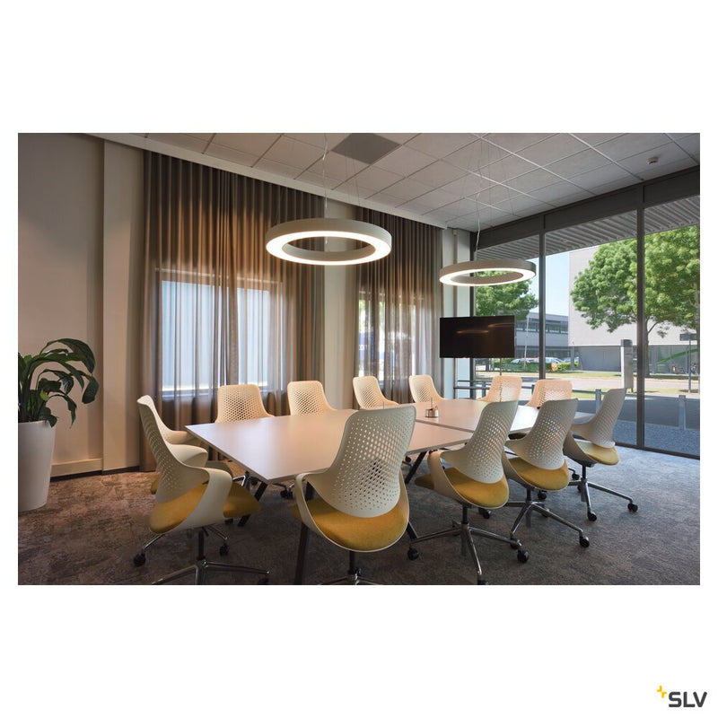 MEDO RING 90 pendant, LED, white, Ø 90 cm, incl. LED driver