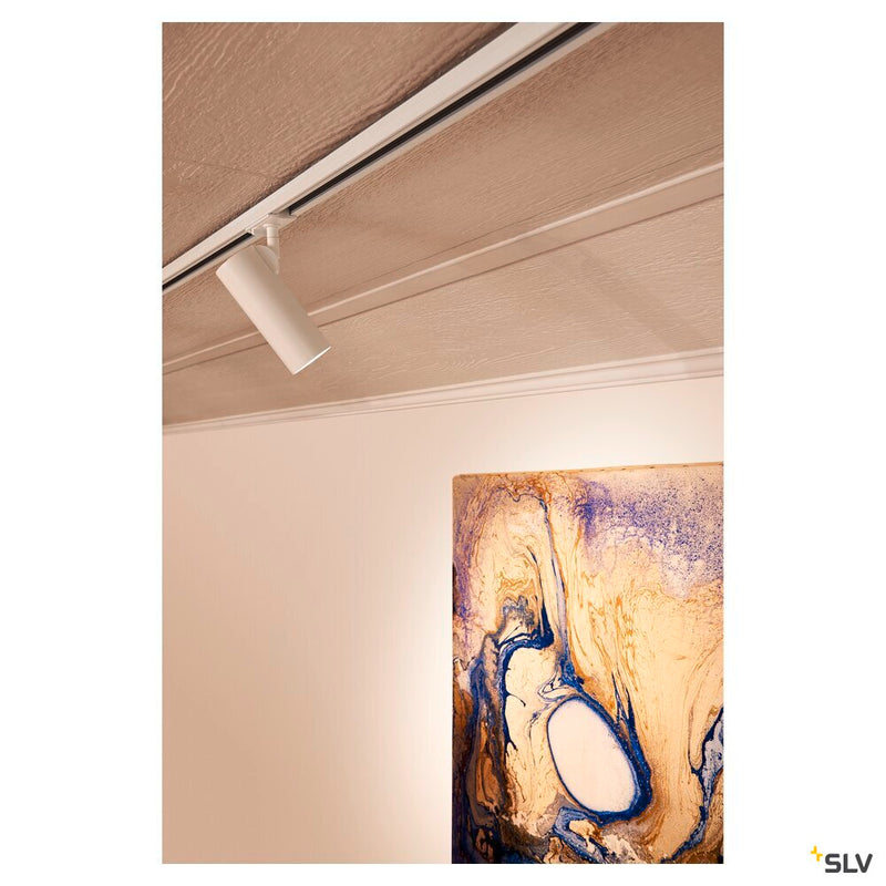 HELIA 50, spot for 1-circuit high-voltage track, LED, 3000K, white, 35°, incl. 1-circuit adapter