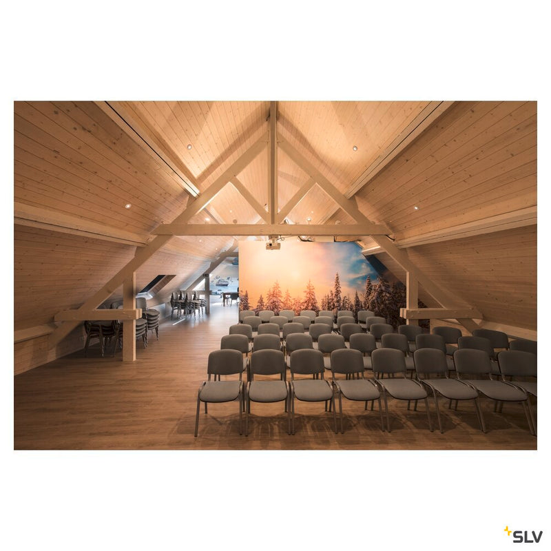 ENOLA_C spot for 240V 1-phase track, LED, 3000K, round, matt white, 35°, 11.2W, incl. 1-phase adapter