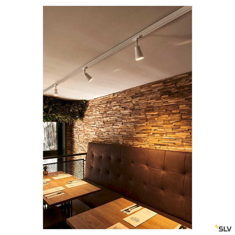 AVO spot for 240V 1-phase track, QPAR51, white, max. 50W