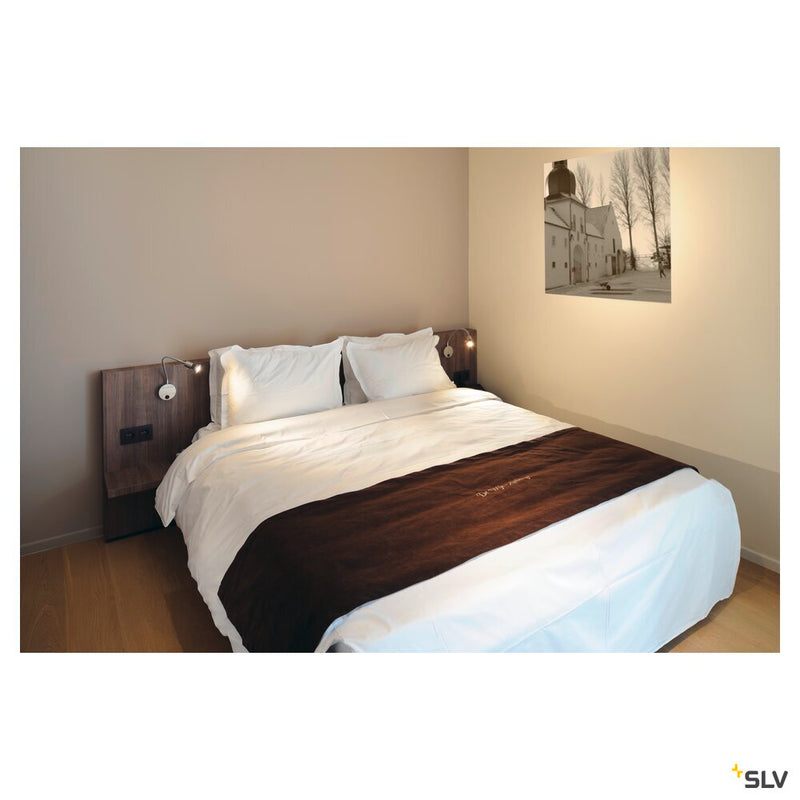 DIO FLEX PLATE, wall light, QPAR51, chrome, max. 50W