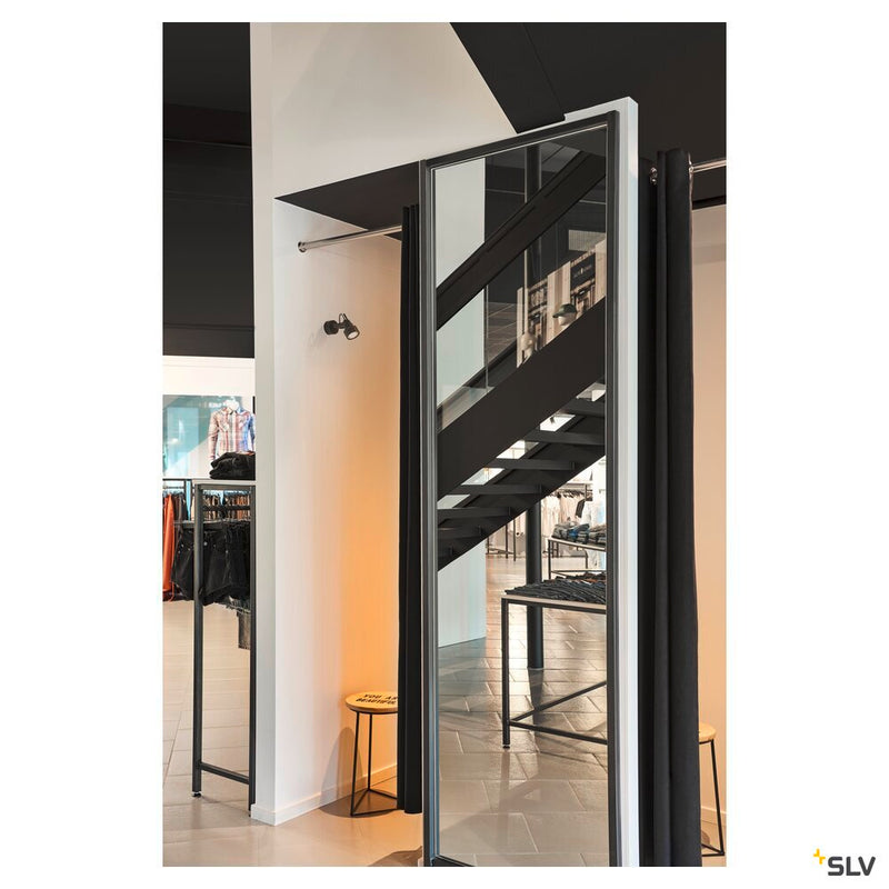 INDA, wall and ceiling light, spot, QPAR51, matt black, max. 50 W
