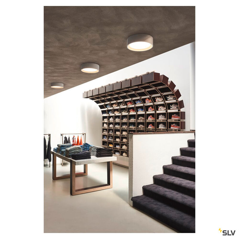 PLASTRA, ceiling light, LED, white, plaster, 3000K