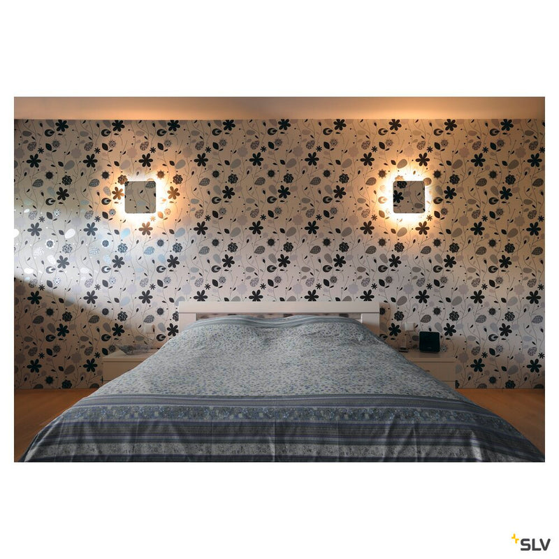 PLASTRA SQUARE, wall light, LED strip, 3000K, square, white plaster max. 10.8 W