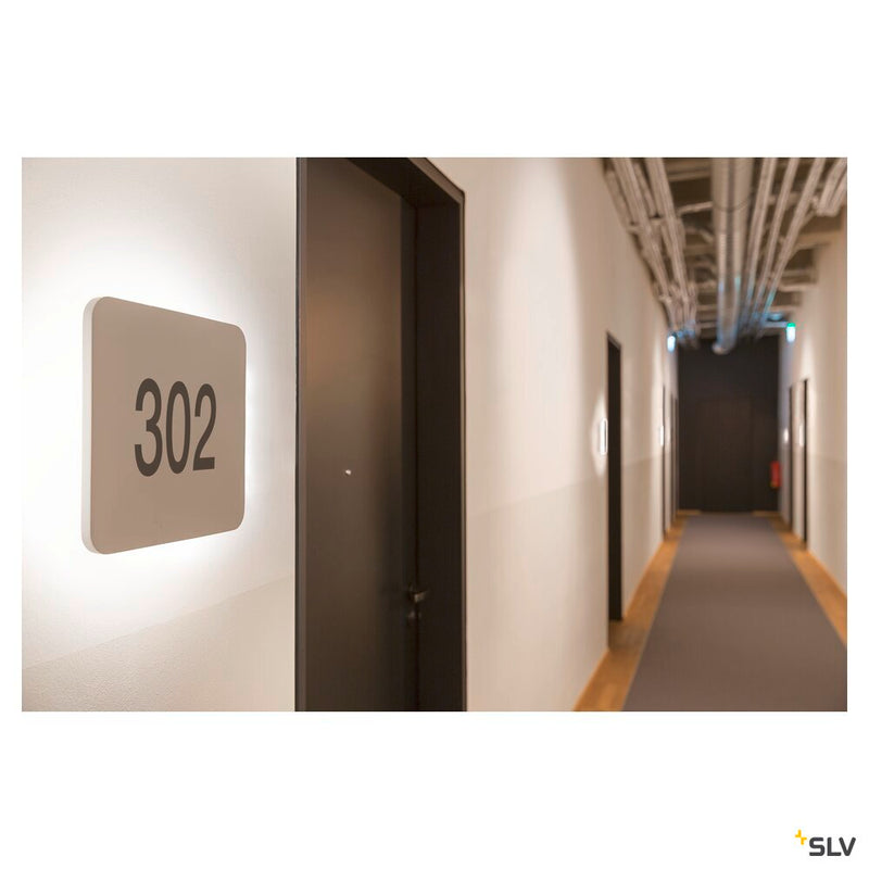 PLASTRA SQUARE, wall light, LED strip, 3000K, square, white plaster max. 10.8 W