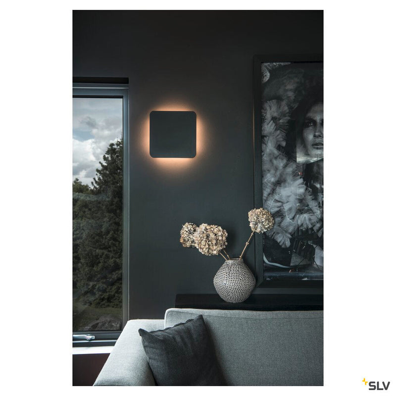 PLASTRA SQUARE, wall light, LED strip, 3000K, square, white plaster max. 10.8 W