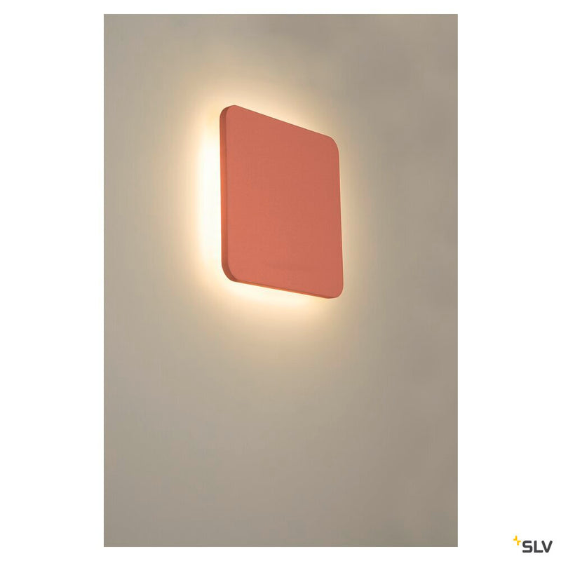 PLASTRA SQUARE, wall light, LED strip, 3000K, square, white plaster max. 10.8 W