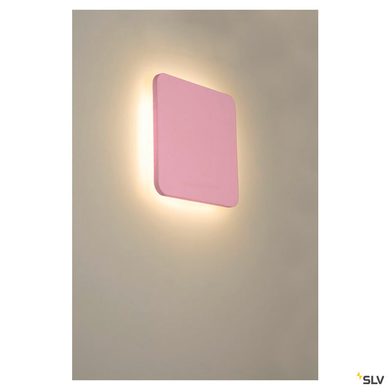 PLASTRA SQUARE, wall light, LED strip, 3000K, square, white plaster max. 10.8 W