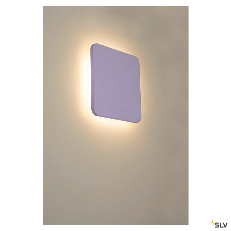 PLASTRA SQUARE, wall light, LED strip, 3000K, square, white plaster max. 10.8 W