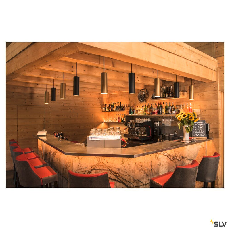 ENOLA pendant, A60, round, matt black, E27, max. 60W, incl. black canopy