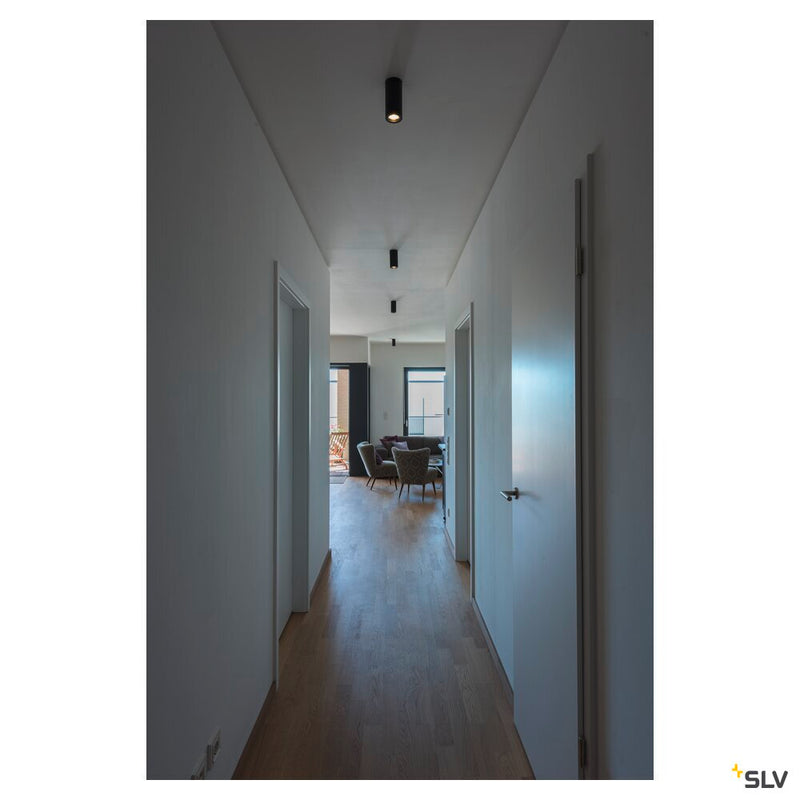 ENOLA_B CL-1, ceiling light, QPAR51, round, black, max. 35 W