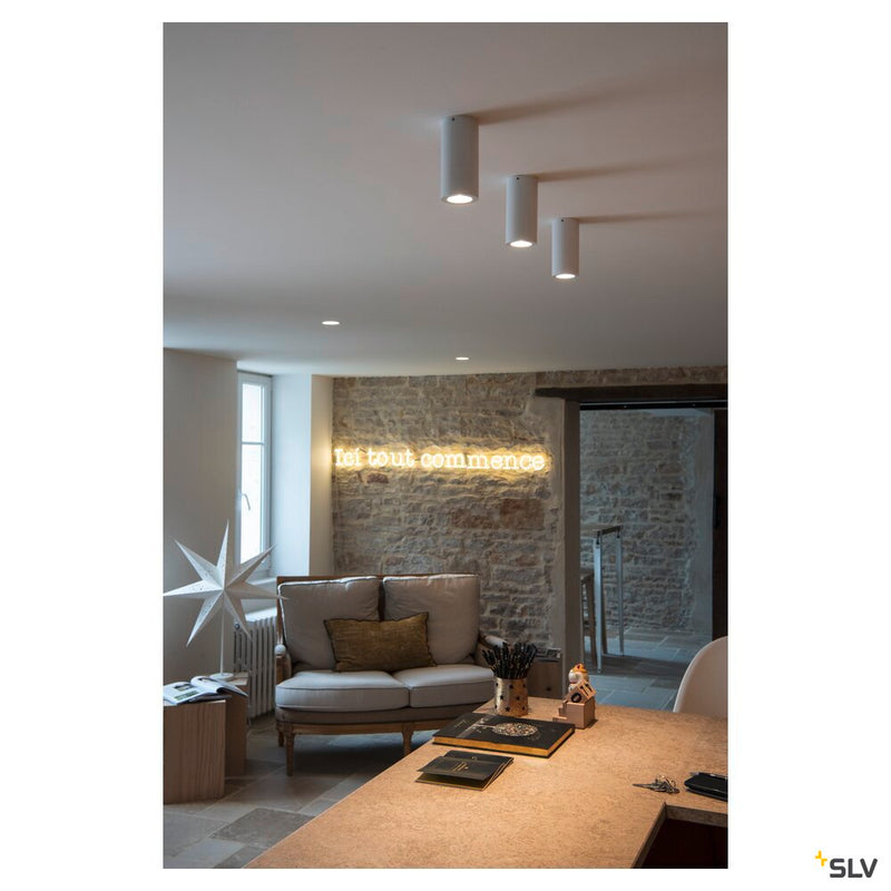 ENOLA_B CL-1, ceiling light, QPAR51, round, white, max. 35 W