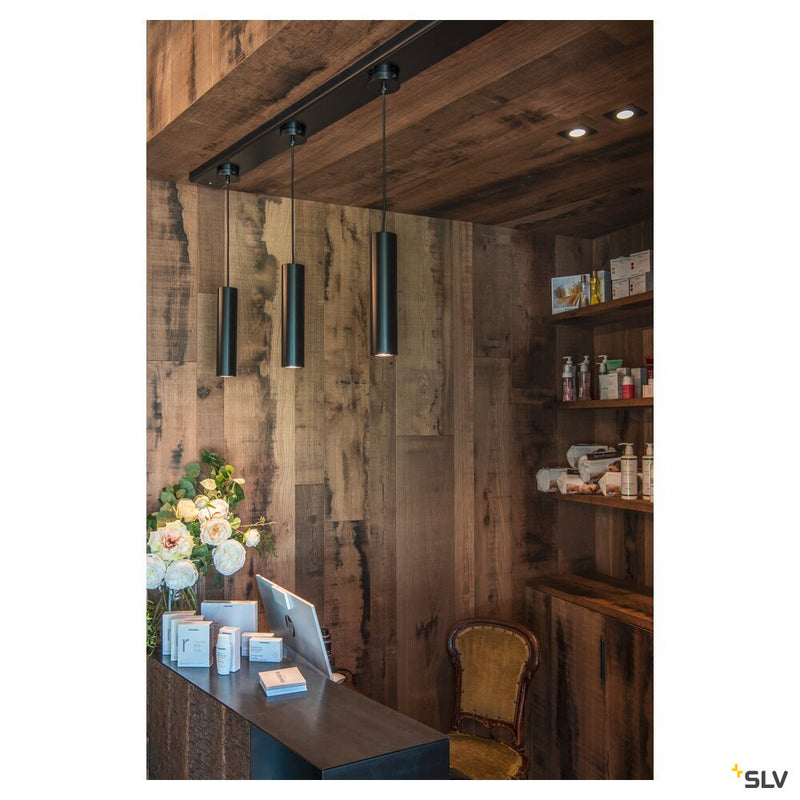 PATTA-I recessed fitting, LED, 3000K, square, matt black, 38°, incl. driver