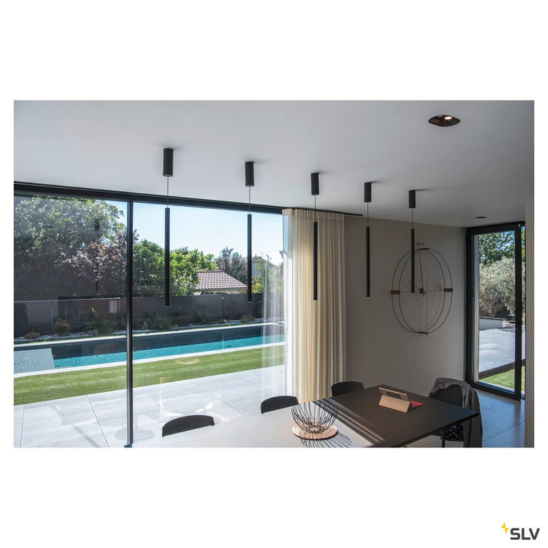 HELIA 30, pendant, LED, 3000K, round, black, 7.5W