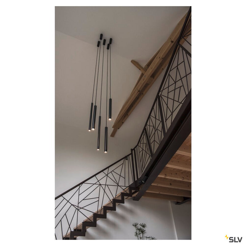 HELIA 40, pendant, LED, 3000K, round, black, 9W