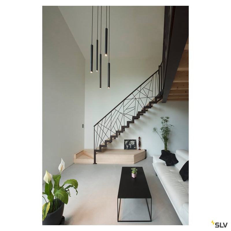 HELIA 40, pendant, LED, 3000K, round, black, 9W