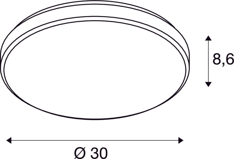 MARONA, ceiling light, LED, 3000K, round, brushed aluminium, 4x3W