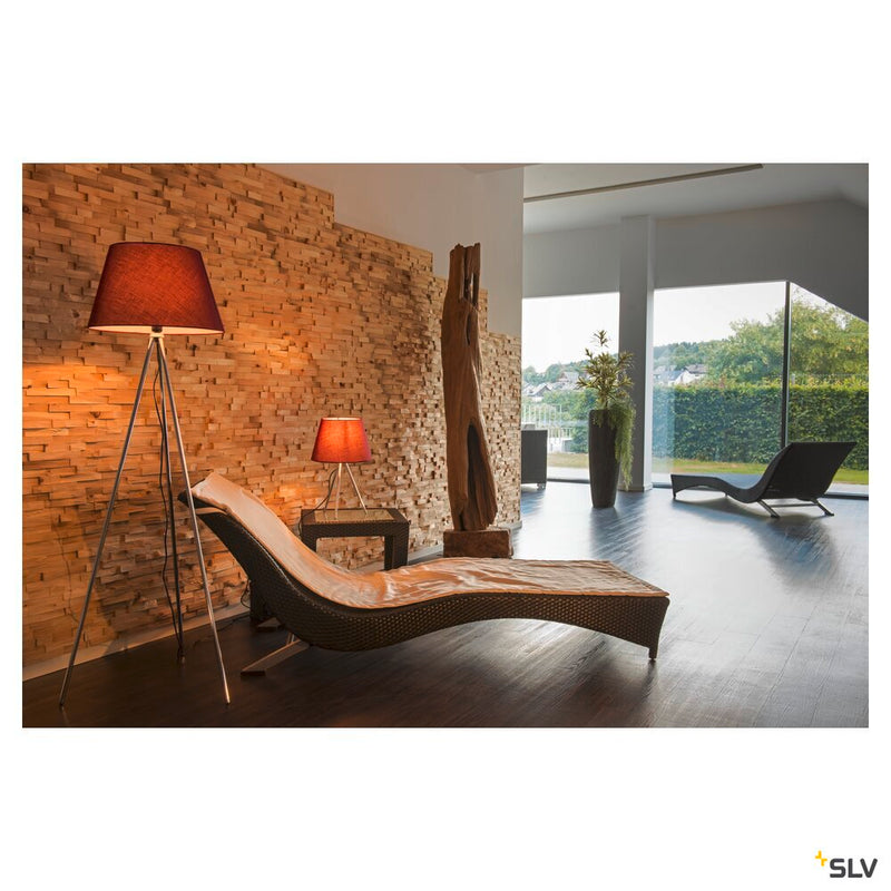 FENDA, floor stand, A60, chrome, without shade, max. 40W