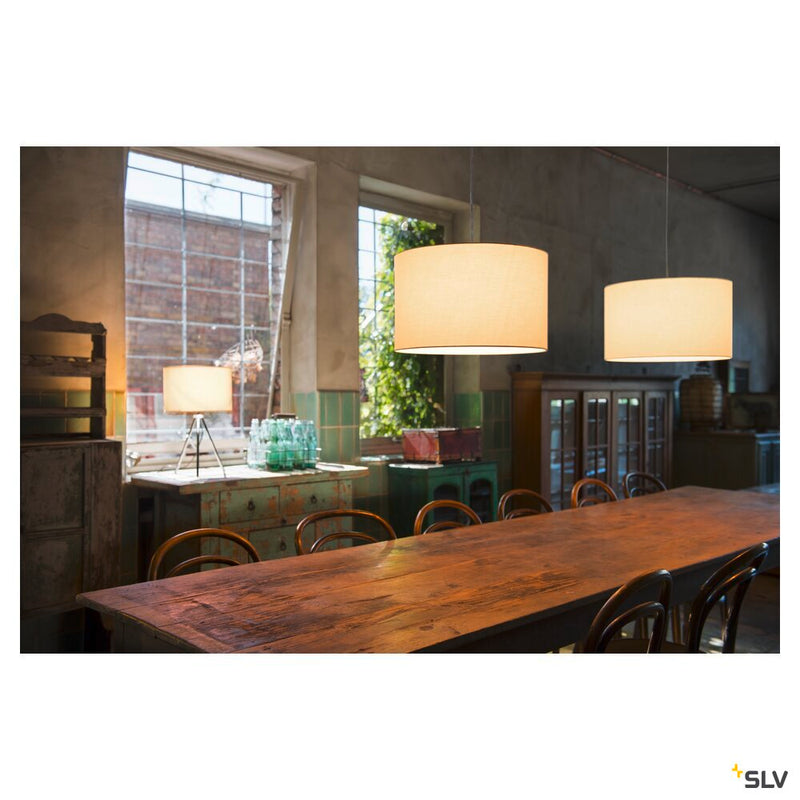 FENDA, lamp shade, round, beige, Ø/H 45.5/28 cm