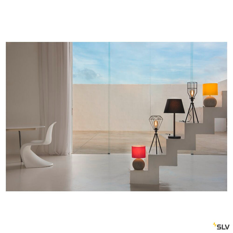 FENDA, table lamp, lamp base, A60, black, without shade, max. 40W, incl. switch in the power cable