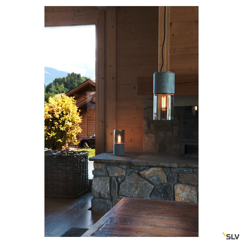 LISENNE, pendant, TC-(D,H,T,Q)SE, stone-grey, max. 23W