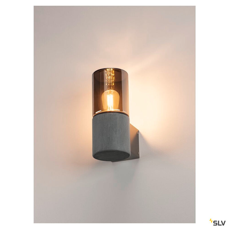 LISENNE, wall light, TC-(D,H,T,Q)SE, stone-grey, max. 23W