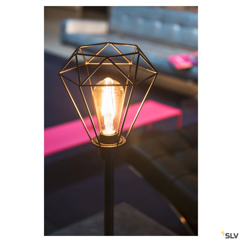 FENDA, table lamp, lamp base, A60, black, without shade, max. 60W