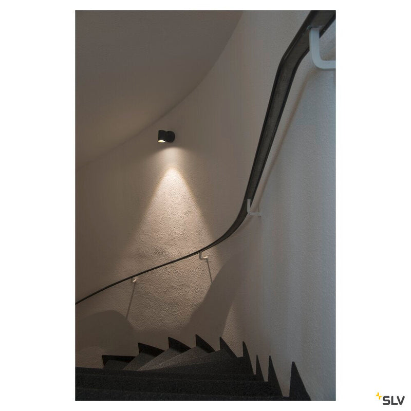 HELIA, wall and ceiling light, single-headed, LED, 3000K, 35°, black