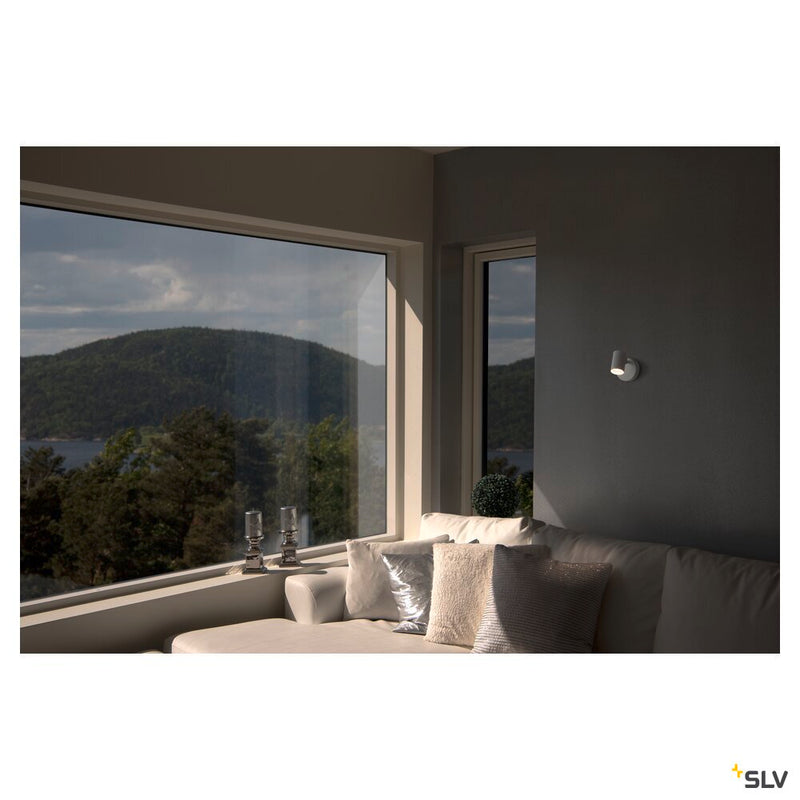 HELIA, wall and ceiling light, single-headed, LED, 3000K, 35°, white