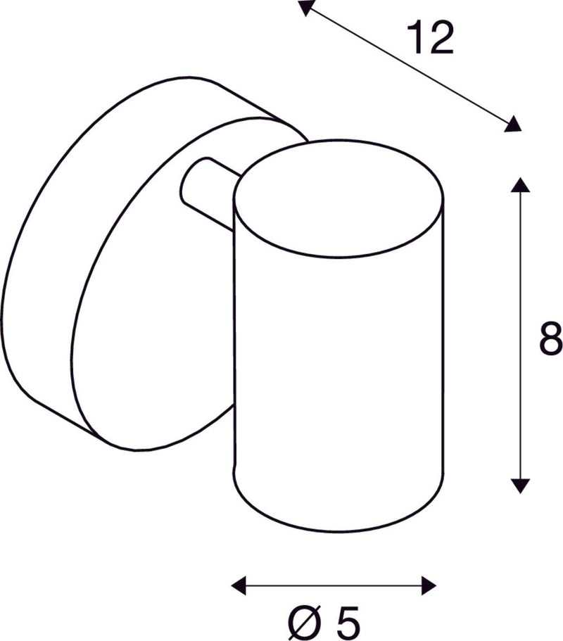 HELIA, wall and ceiling light, single-headed, LED, 3000K, 35°, white