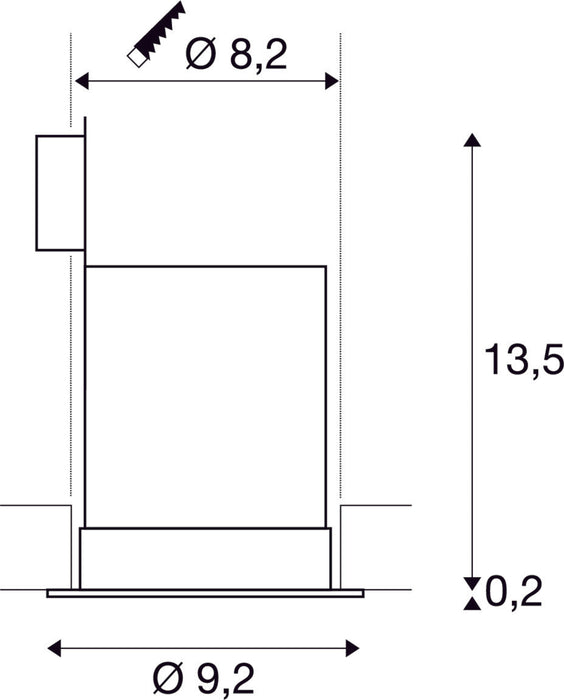 CONTONE, recessed fitting, LED, 2000-3000K, round, white, tiltable, 13W, including leaf springs