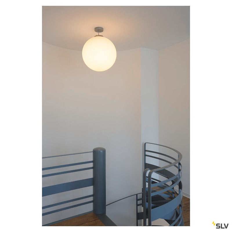 ROTOBALL 50, pendant, TC-TSE, silver-grey/white, Ø 50 cm, max. 24W